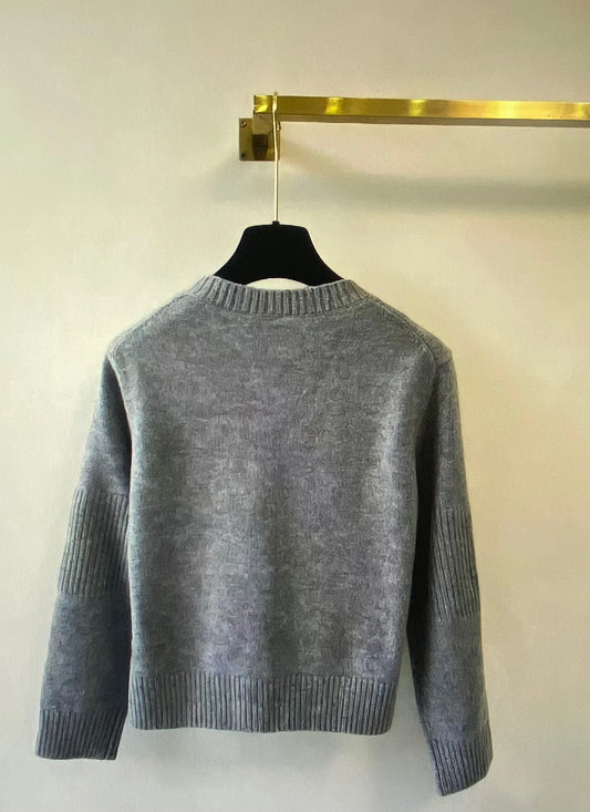 Casual Slim Cashmere Knitted Women Long-sleeved Cardigan 25 Autumn New High Quality Fashion 3-color Button Sweater Jacket C10