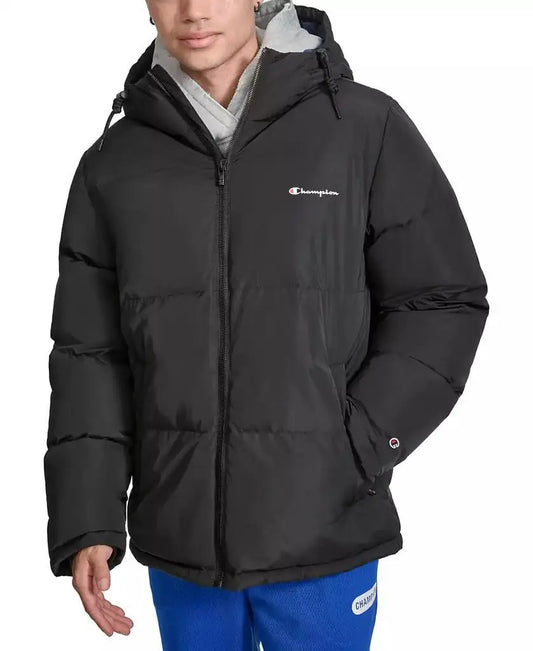 Champion | Men's Quilted Full-Zip Hooded Puffer Jacket