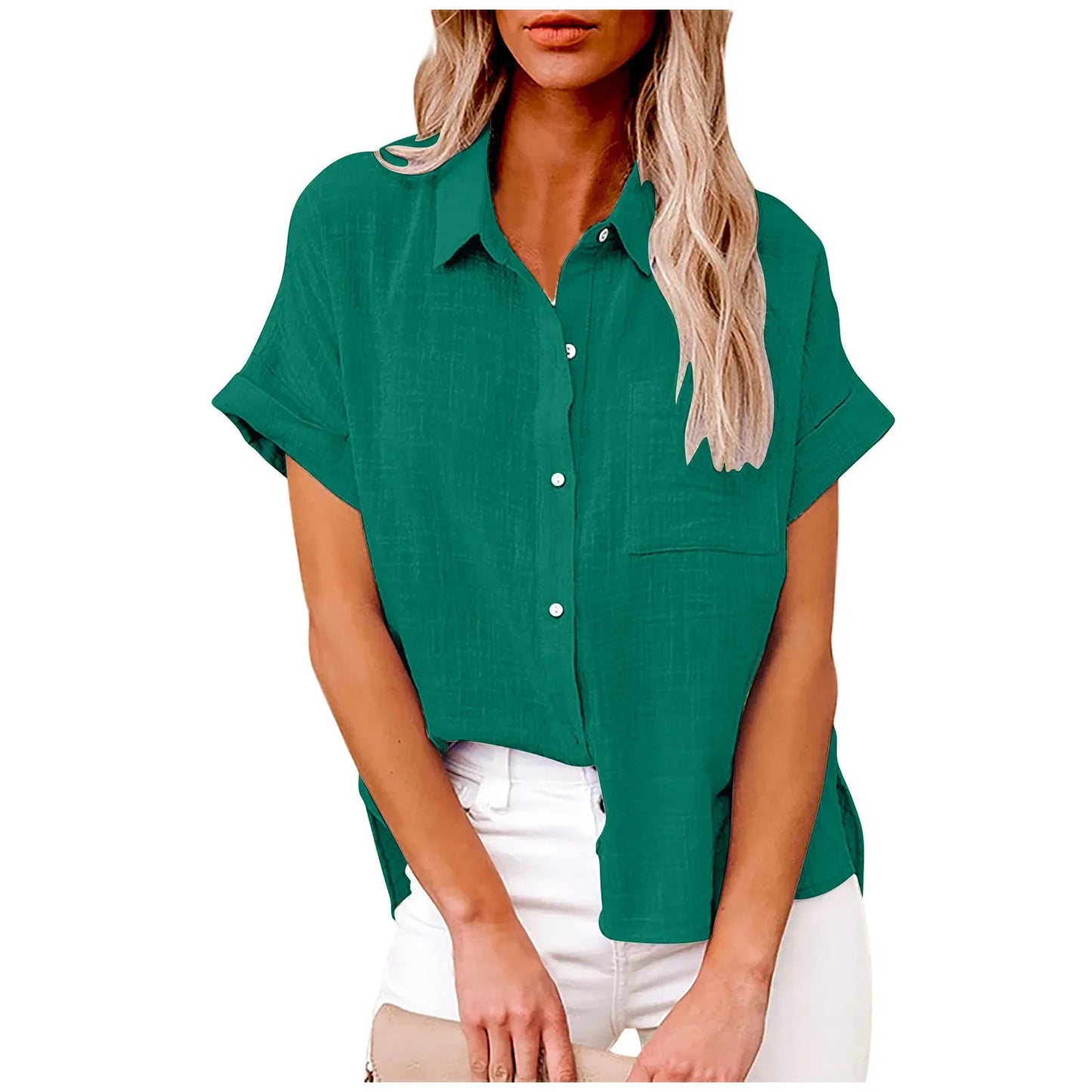 Short Sleeve Tops Tee Women Blusas Summer Loose Ladies T-Shirts Cotton Linen Blouse Woman Clothing Casual T Shirt Camisas Mujer