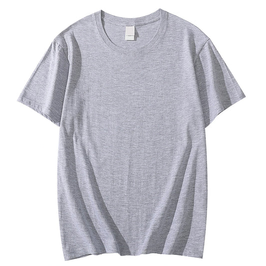 Solid Color T-shirt 8 Colors 2025 New Short Sleeve Men's/Women's Heavy Pound 220g Cotton White Crewneck Loose Top S-4XL