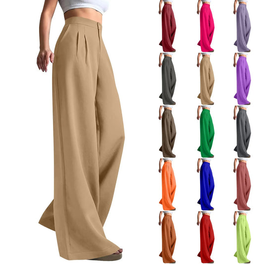 Work Pants Women Business Casual High Waisted Wide Leg Trousers Dressy Work Outfits Pantalones De Mujer Pants For Women Cargo