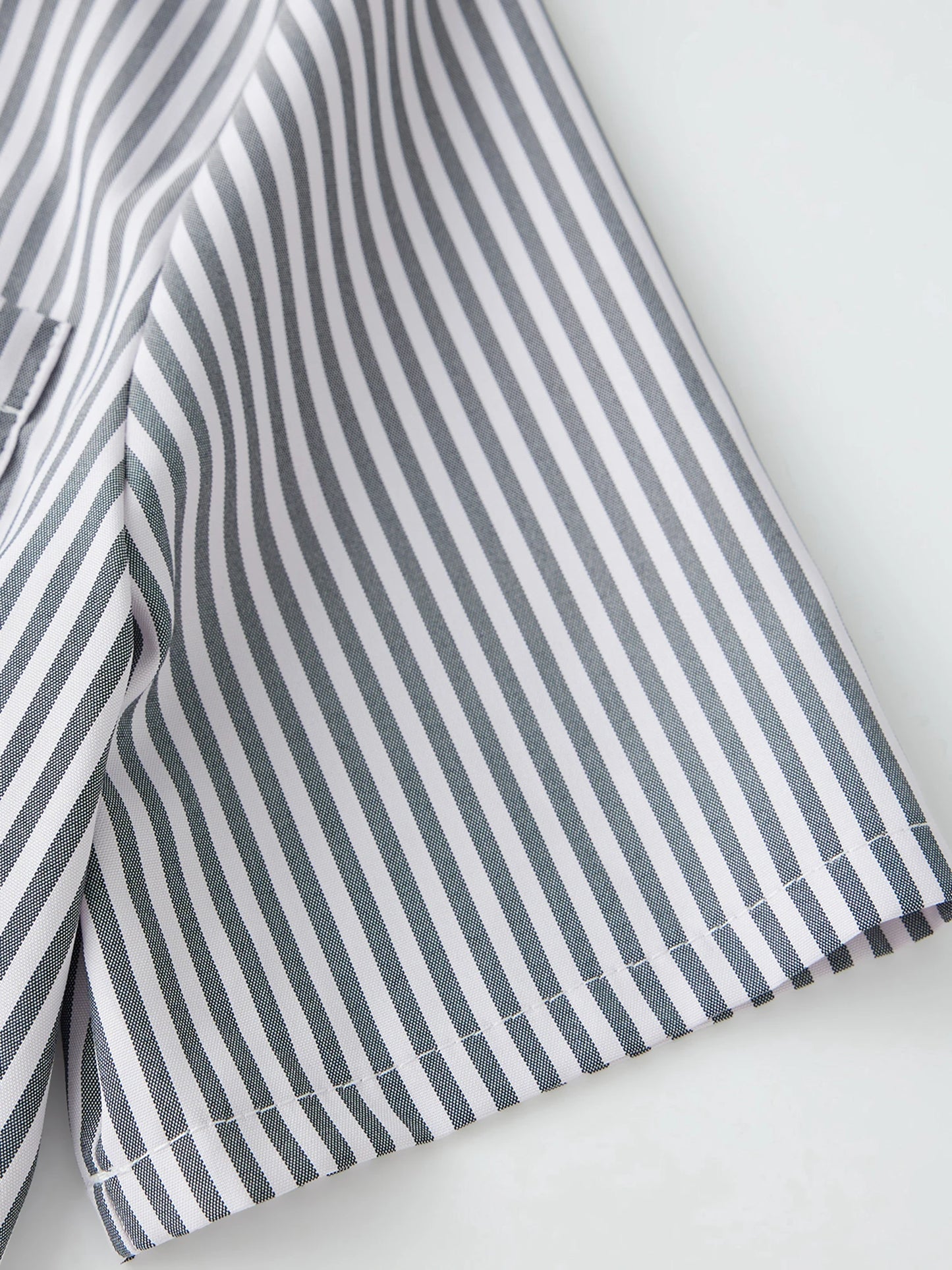Striped Plaid Print Button Down Shirt with Short Sleeves - Stylish and Casual Top for Women s Streetwear Fashion Collection