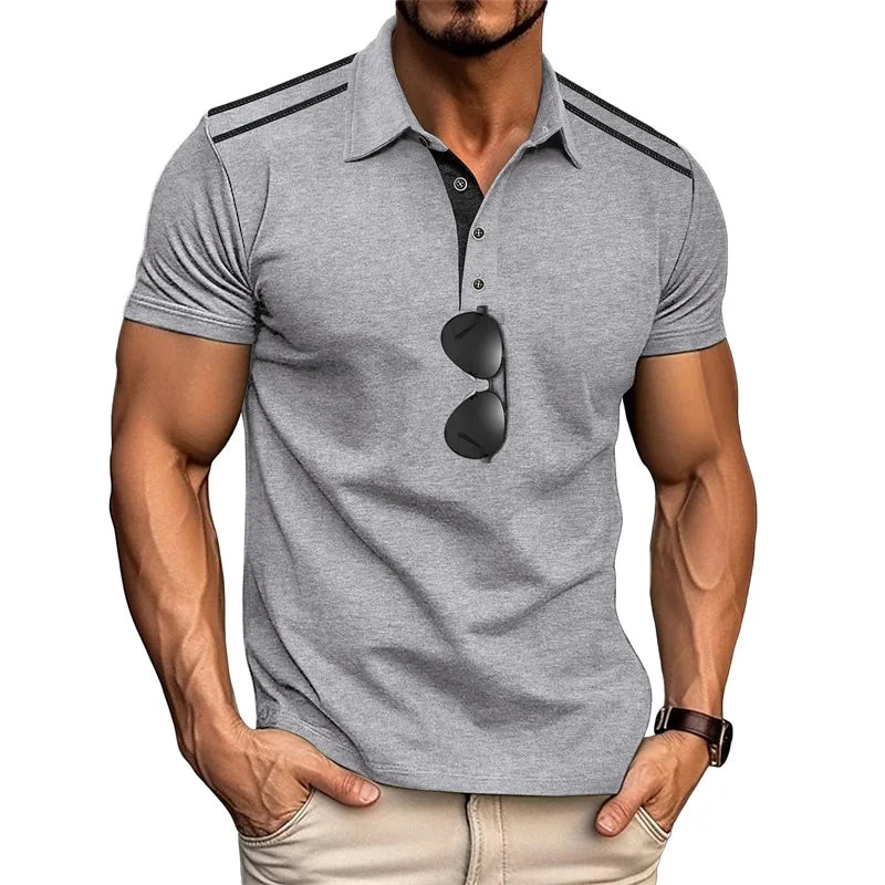 Men s Striped Short Sleeve Button Down Shirt Casual Summer Top for Everyday Streetwear and Daily Wear