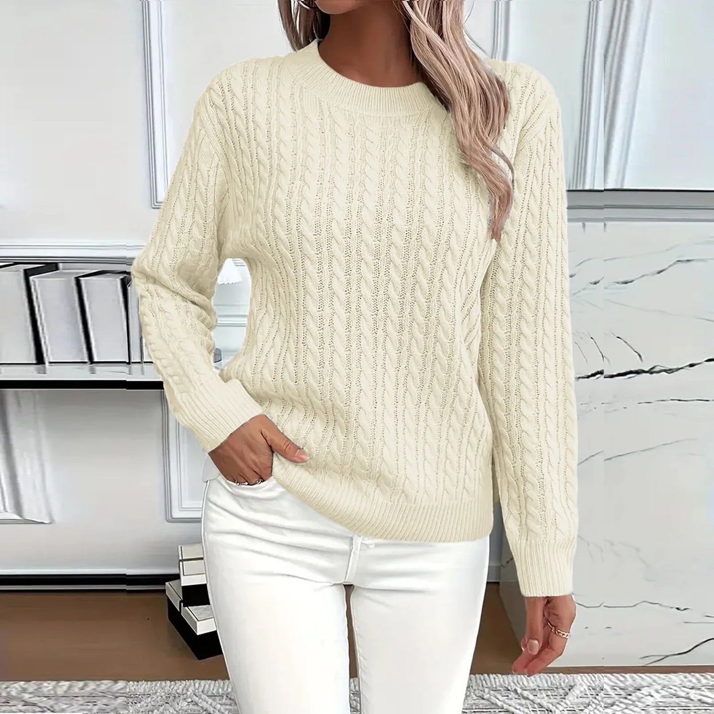 Womens Sweaters Long Sleeve Fall Soft Lightweight Knit Loose Sweater Tops Ropa De Mujer Winter Clothes Woman Sweater For Woman
