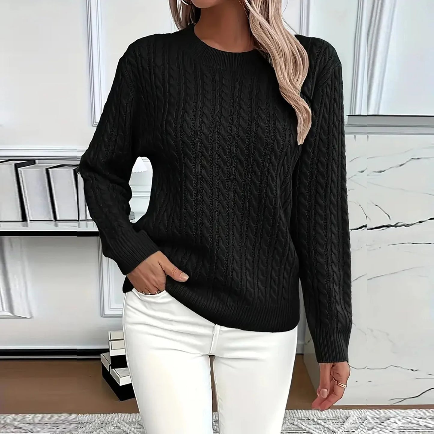 Womens Sweaters Long Sleeve Fall Soft Lightweight Knit Loose Sweater Tops Ropa De Mujer Winter Clothes Woman Sweater For Woman