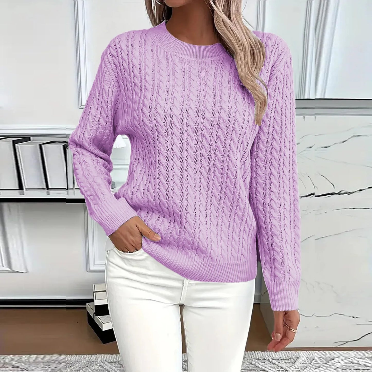 Womens Sweaters Long Sleeve Fall Soft Lightweight Knit Loose Sweater Tops Ropa De Mujer Winter Clothes Woman Sweater For Woman