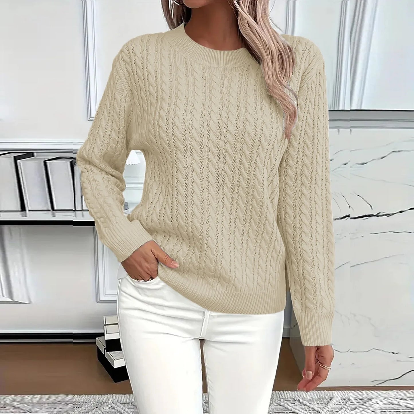 Womens Sweaters Long Sleeve Fall Soft Lightweight Knit Loose Sweater Tops Ropa De Mujer Winter Clothes Woman Sweater For Woman