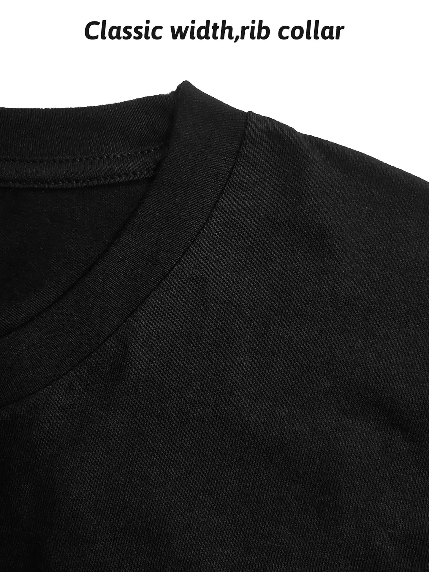 I'm a Multitasker Graphic Print Casual Short Sleeve Crew Neck Top for Spring Summer Black with White Lettering Star Decorations