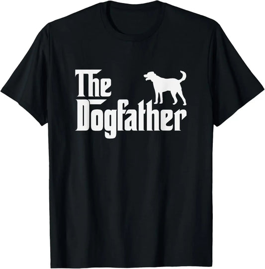 lab pointer DogFather Funny Dog Dad T-Shirt,Quality short sleeves