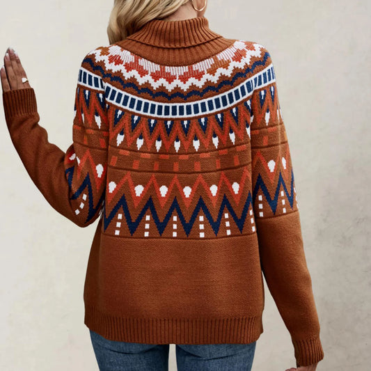 2025 Hot Women'S Knitted Retro Round Neck Loose Pullover Sweater Ropa De Mujer Sweater De Mujer Pull Femme Clothes For Woman