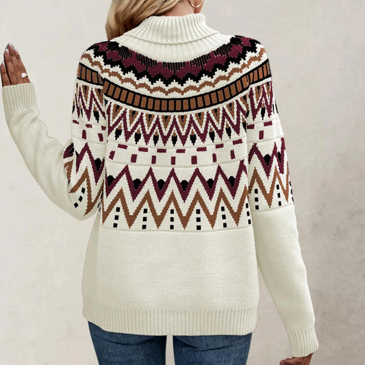 2025 Hot Women'S Knitted Retro Round Neck Loose Pullover Sweater Ropa De Mujer Sweater De Mujer Pull Femme Clothes For Woman