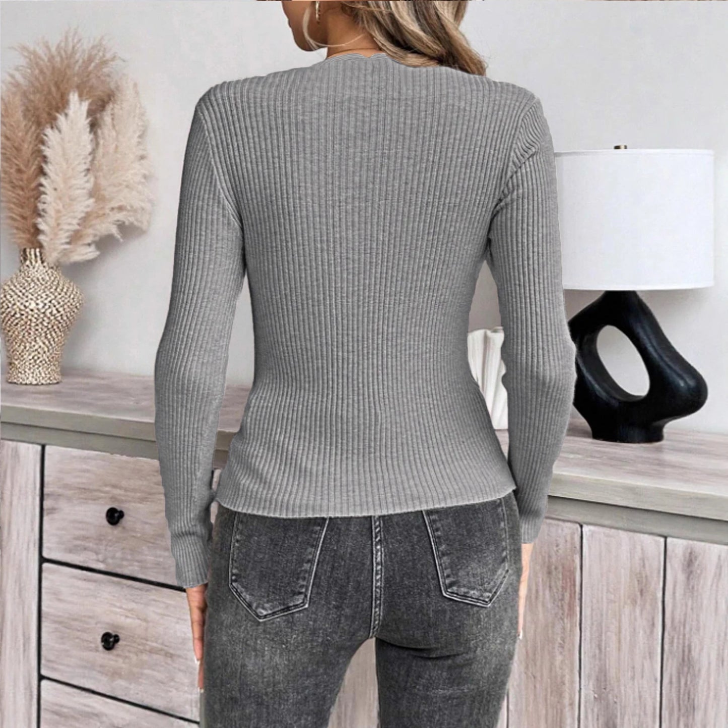 Women'S Square Neck Long Sleeve Pullover Knitted Sweater Bottoming Shirt Ropa De Mujer Winter Clothes Woman Sweater For Woman