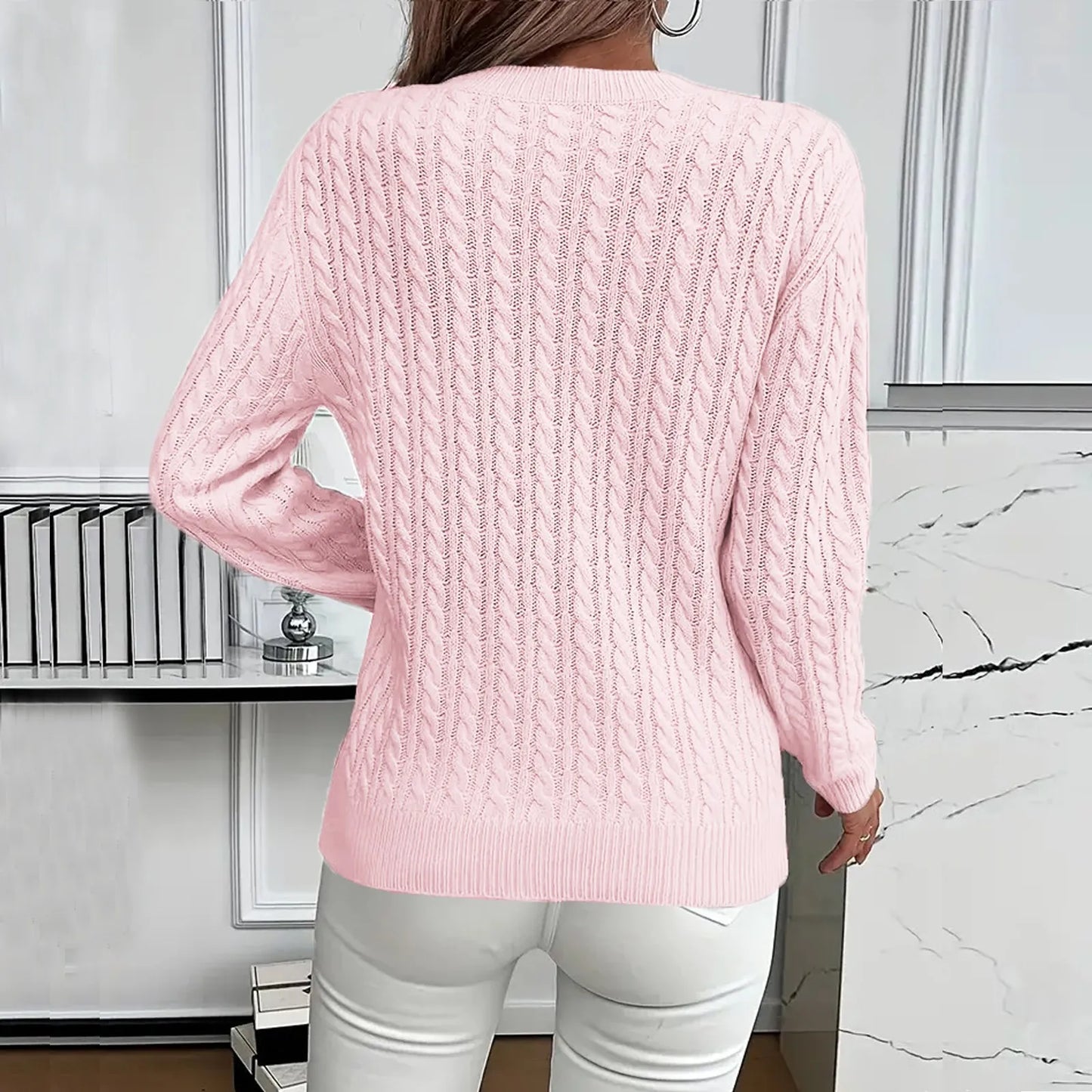 Womens Sweaters Long Sleeve Fall Soft Lightweight Knit Loose Sweater Tops Ropa De Mujer Winter Clothes Woman Sweater For Woman