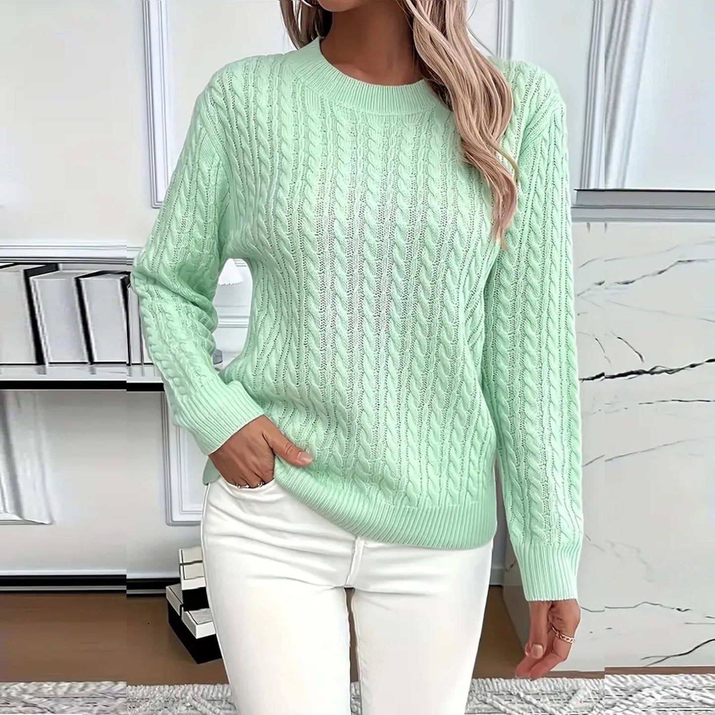 Womens Sweaters Long Sleeve Fall Soft Lightweight Knit Loose Sweater Tops Ropa De Mujer Winter Clothes Woman Sweater For Woman