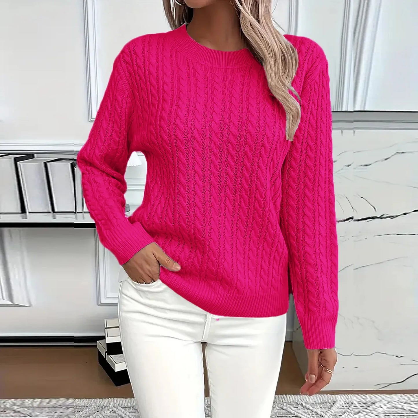 Womens Sweaters Long Sleeve Fall Soft Lightweight Knit Loose Sweater Tops Ropa De Mujer Winter Clothes Woman Sweater For Woman