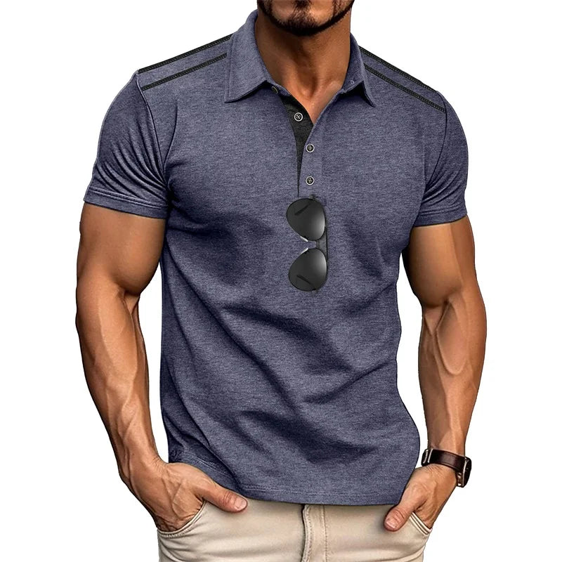 Men s Striped Short Sleeve Button Down Shirt Casual Summer Top for Everyday Streetwear and Daily Wear