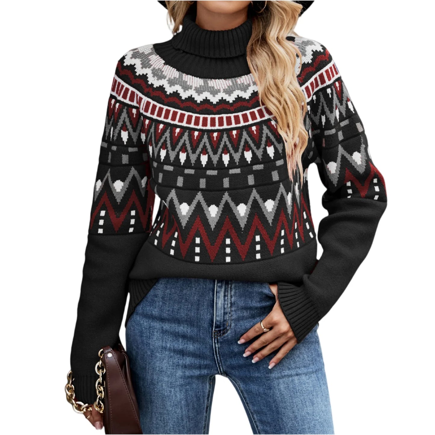 2025 Hot Women'S Knitted Retro Round Neck Loose Pullover Sweater Ropa De Mujer Sweater De Mujer Pull Femme Clothes For Woman