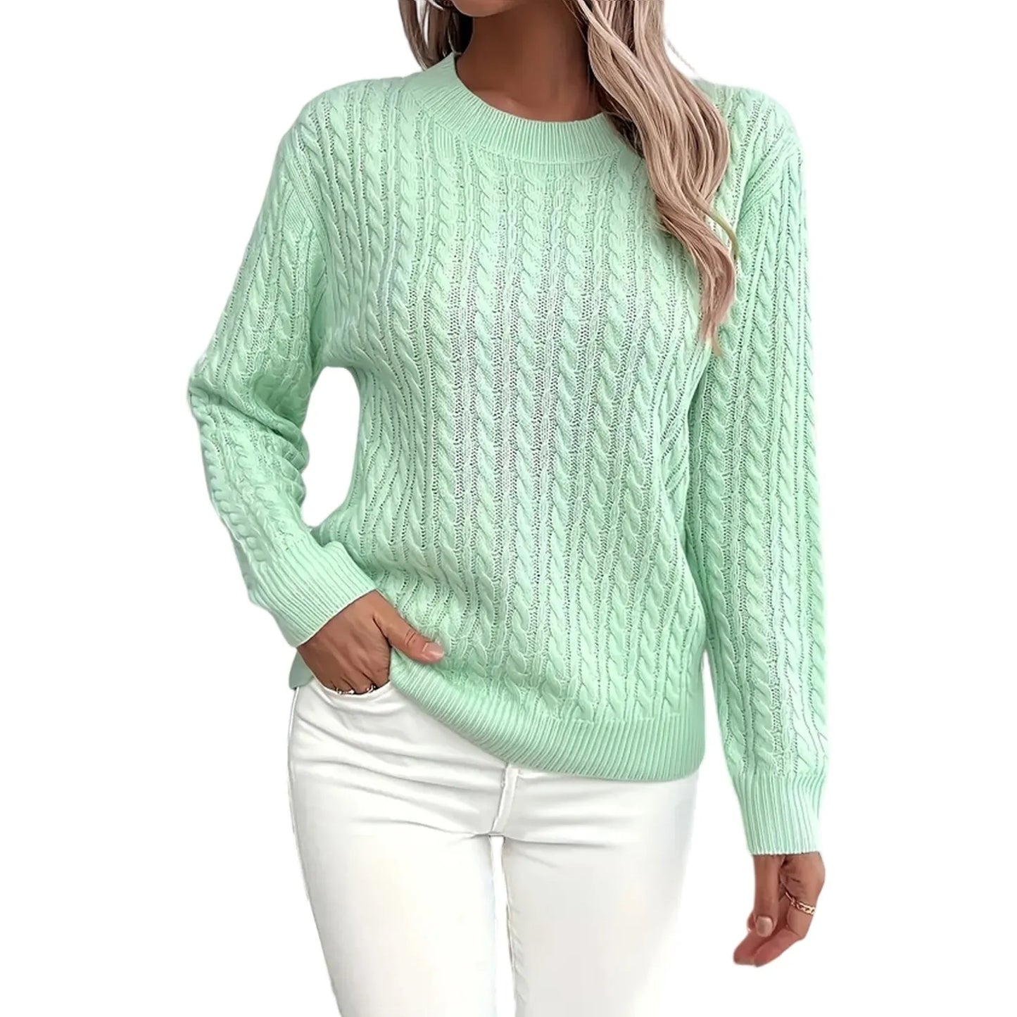 Womens Sweaters Long Sleeve Fall Soft Lightweight Knit Loose Sweater Tops Ropa De Mujer Winter Clothes Woman Sweater For Woman