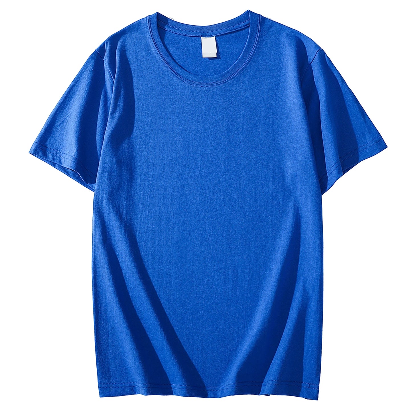 Solid Color T-shirt 8 Colors 2025 New Short Sleeve Men's/Women's Heavy Pound 220g Cotton White Crewneck Loose Top S-4XL