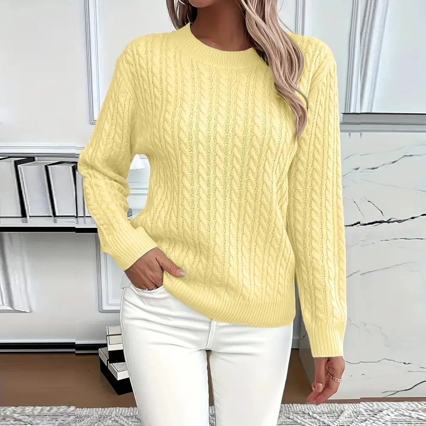 Womens Sweaters Long Sleeve Fall Soft Lightweight Knit Loose Sweater Tops Ropa De Mujer Winter Clothes Woman Sweater For Woman