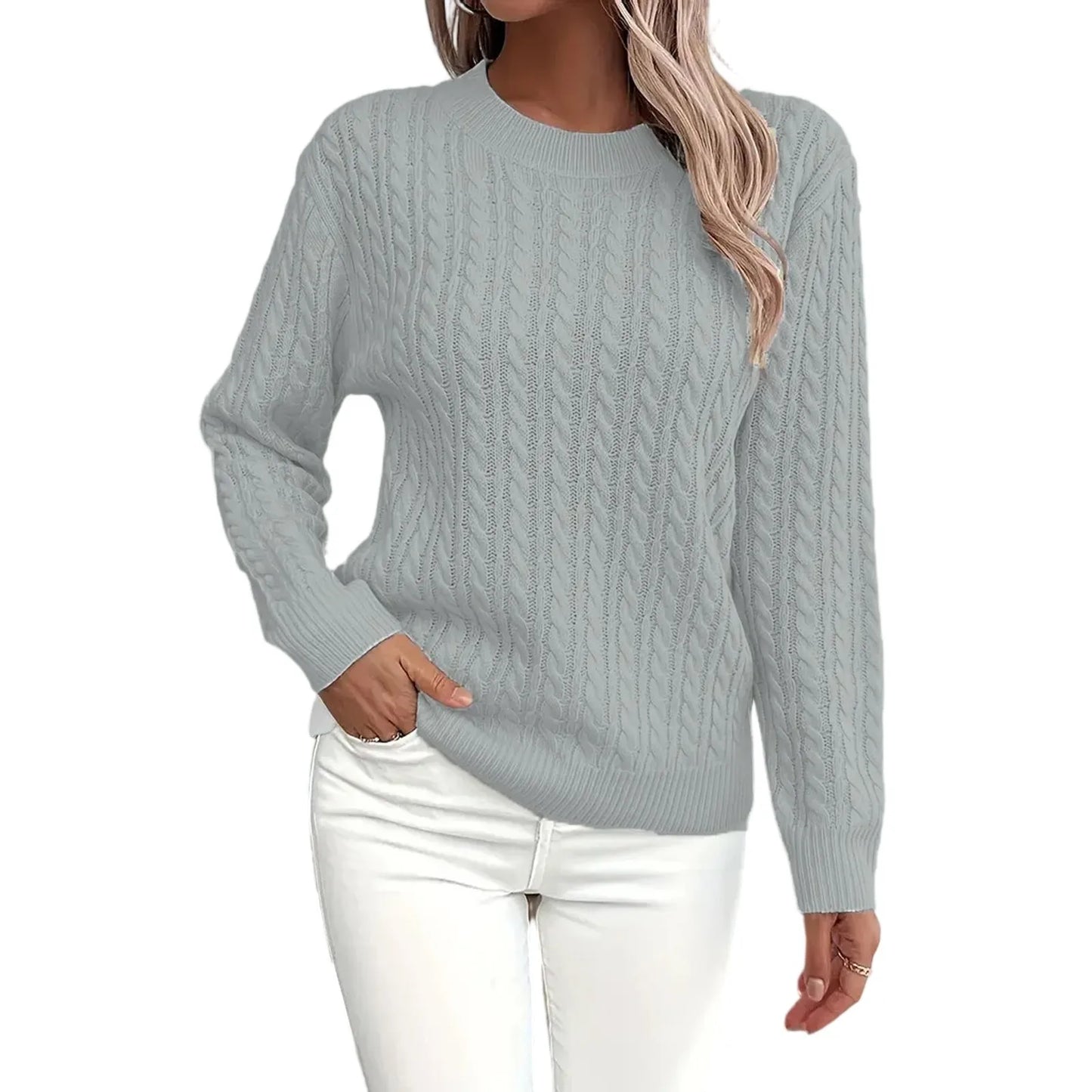Womens Sweaters Long Sleeve Fall Soft Lightweight Knit Loose Sweater Tops Ropa De Mujer Winter Clothes Woman Sweater For Woman