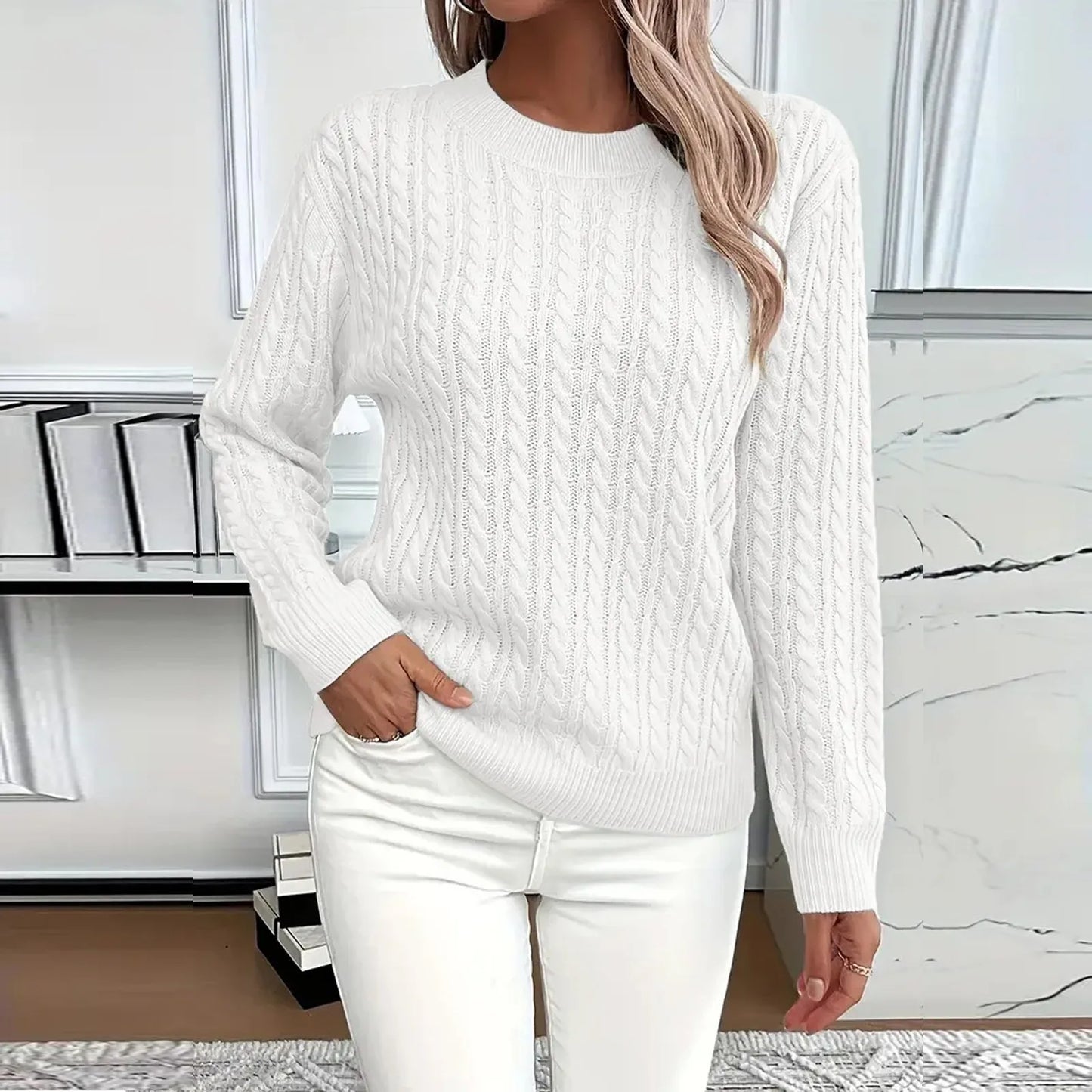 Womens Sweaters Long Sleeve Fall Soft Lightweight Knit Loose Sweater Tops Ropa De Mujer Winter Clothes Woman Sweater For Woman